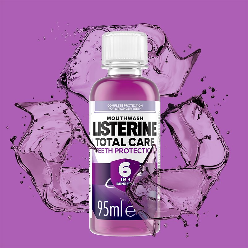 Listerine Total Care Teeth Protection Complex Protection Mouthwash 6 In 1 95 Ml