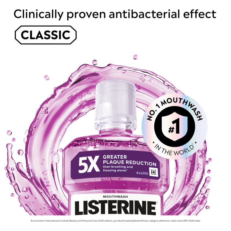Listerine Total Care Teeth Protection ústní voda pro kompletní ochranu zubů 6 v 1 500 ml (obrázek 3)