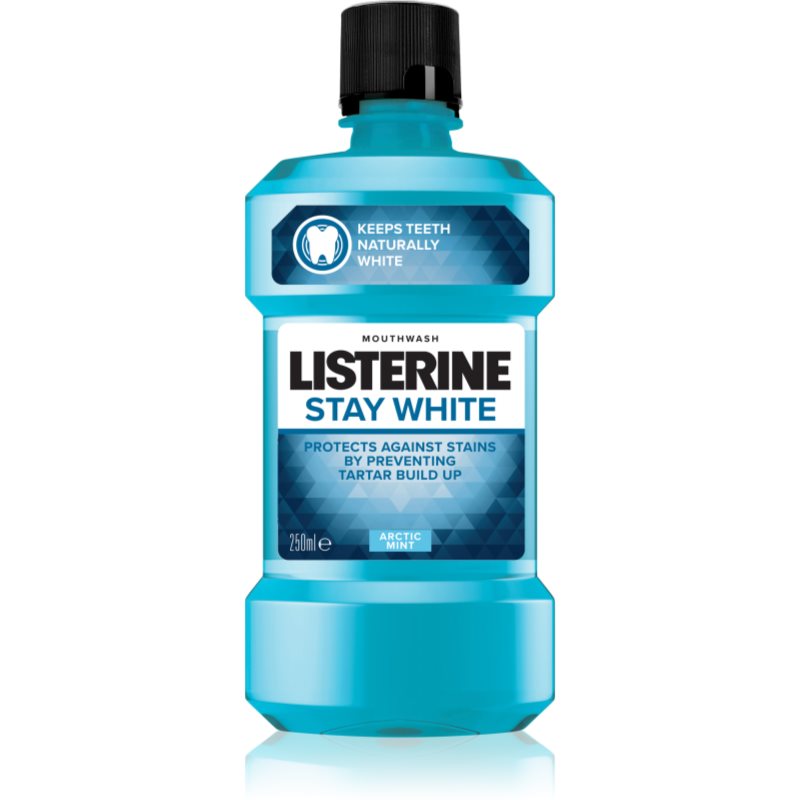 Listerine Stay White рідина для полоскання  рота з відбілюючим ефектом присмак Arctic Mint  250 мл