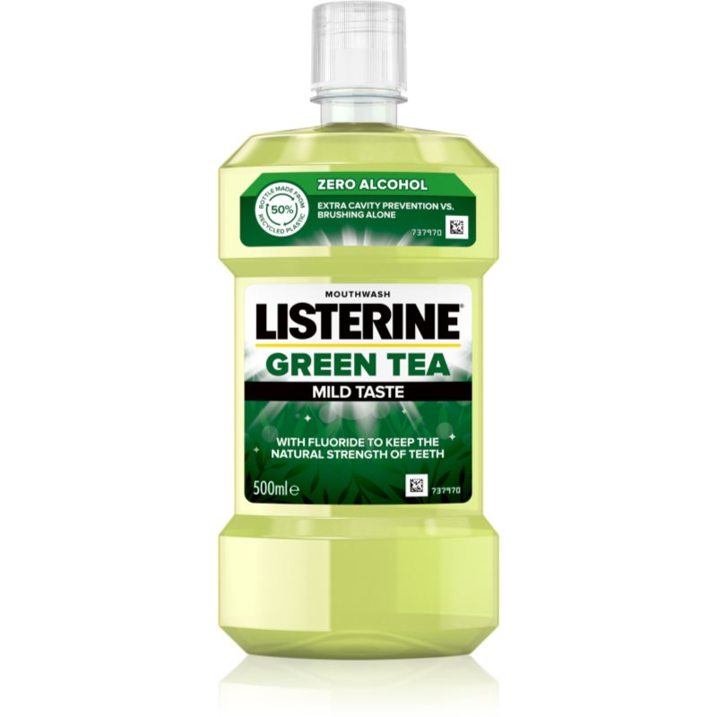 Listerine Green Tea Mundspülung zur Stärkung des Zahnschmelzes 500 ml