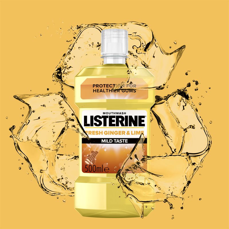 Listerine Fresh Ginger & Lime Refreshing Mouthwash 500 Ml
