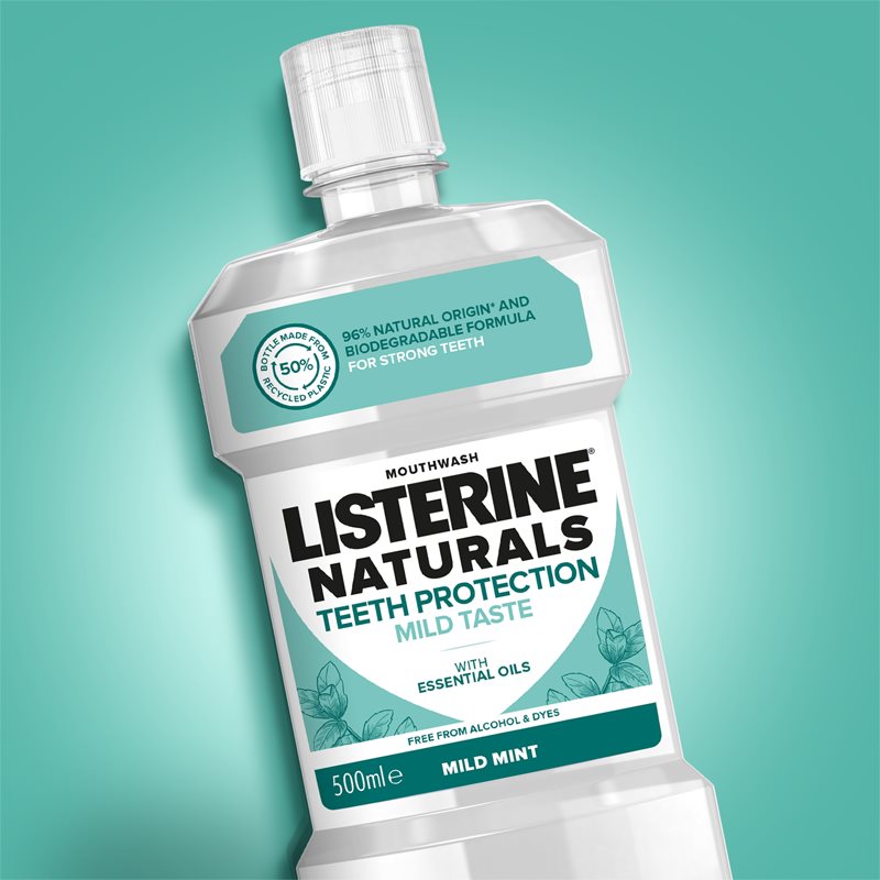 Listerine Naturals Teeth Protection рідина для полоскання  рота 500 мл