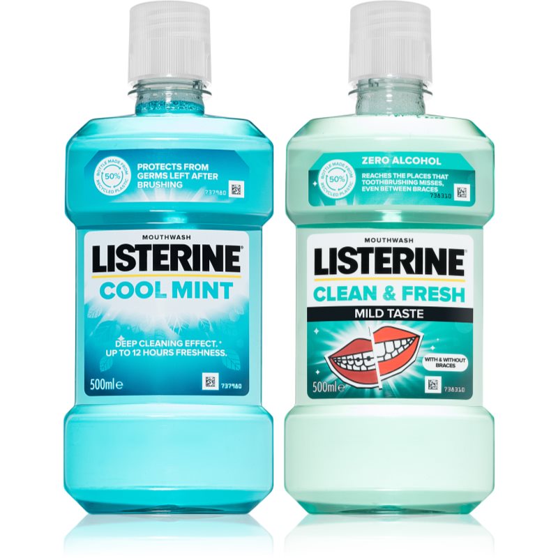 Listerine Duopack ústna voda (výhodné balenie)