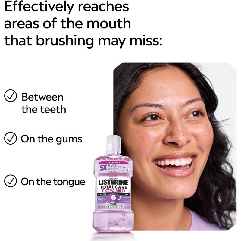 Listerine Total Care Extra Mild ústní voda 500 ml (obrázek 7)