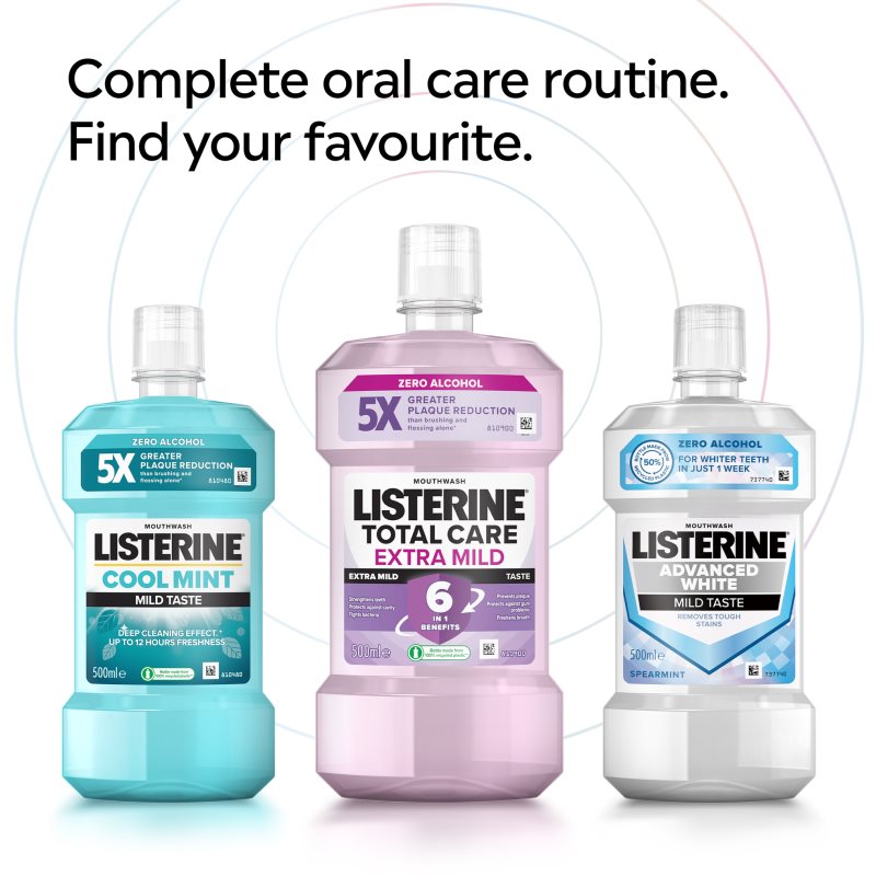 Listerine Total Care Extra Mild ústní voda 500 ml (obrázek 10)