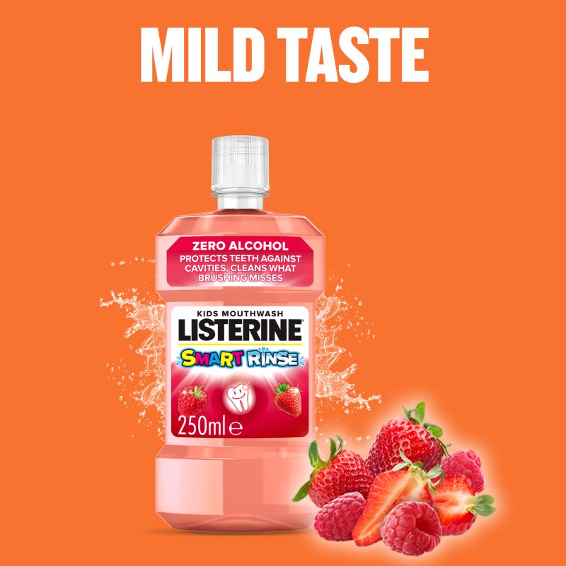 Listerine Smart Rinse Mild Berry Mouthwash For Children 500 Ml