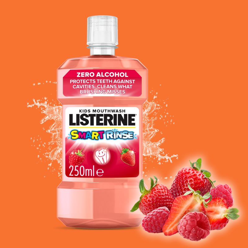 Listerine Smart Rinse Mild Berry Mouthwash For Children 500 Ml