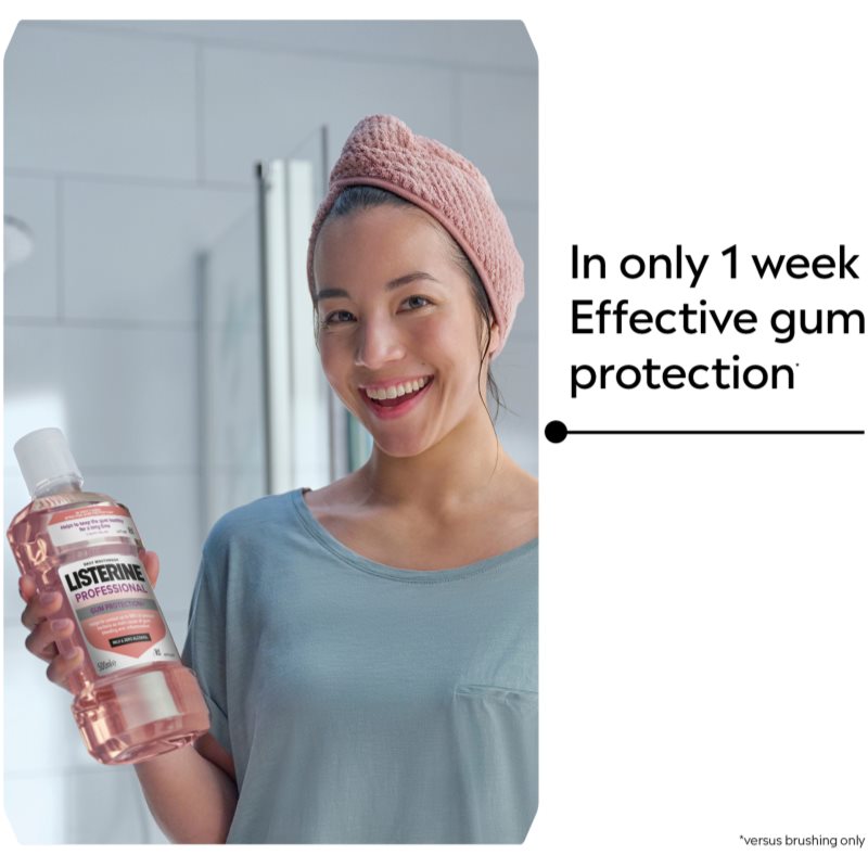 Listerine Professional Gum Protection+ ústní voda pro ochranu zubů a dásní 500 ml (obrázek 5)