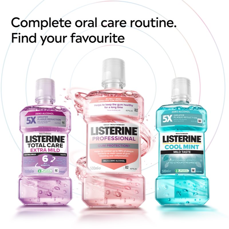 Listerine Professional Gum Protection+ ústní voda pro ochranu zubů a dásní 500 ml (obrázek 7)