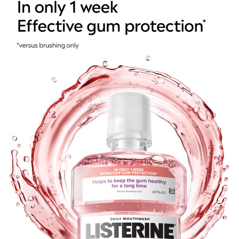 Listerine Professional Gum Protection+ ústní voda pro ochranu zubů a dásní 500 ml (obrázek 8)
