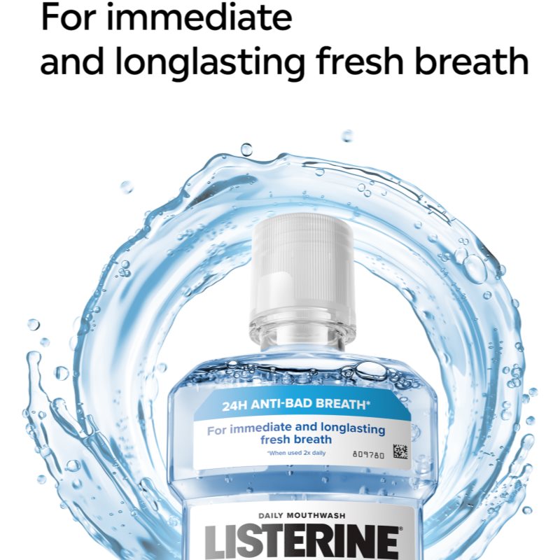 Listerine Professional Fresh Breath+ ústní voda pro svěží dech 500 ml (obrázek 3)