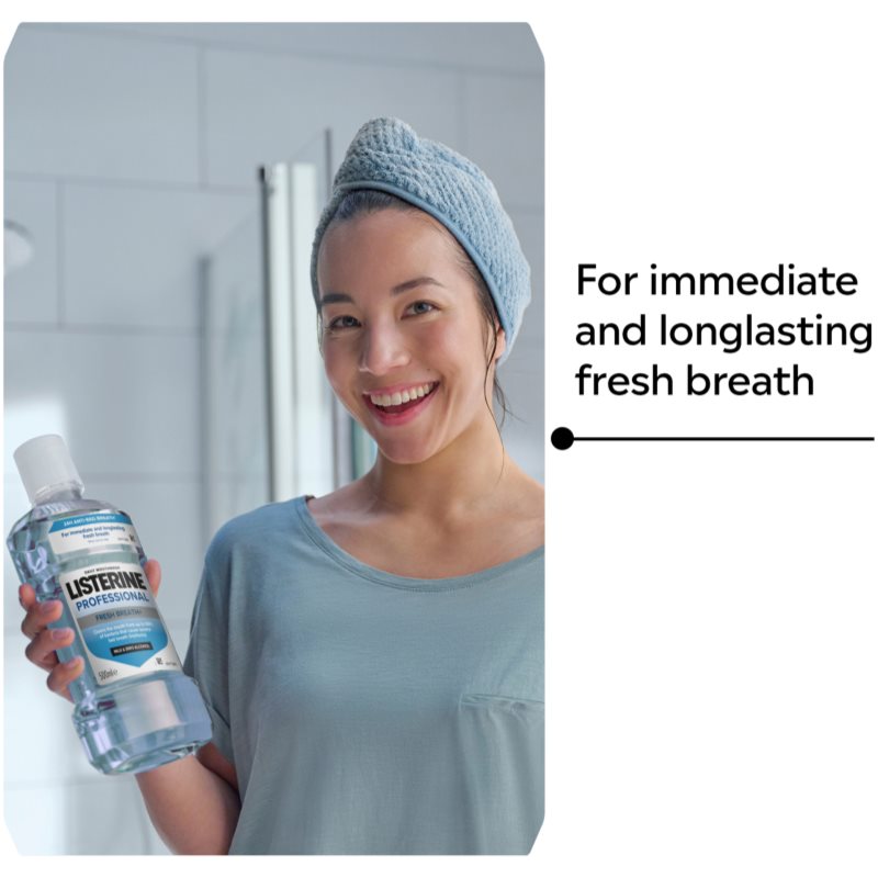 Listerine Professional Fresh Breath+ ústní voda pro svěží dech 500 ml (obrázek 7)