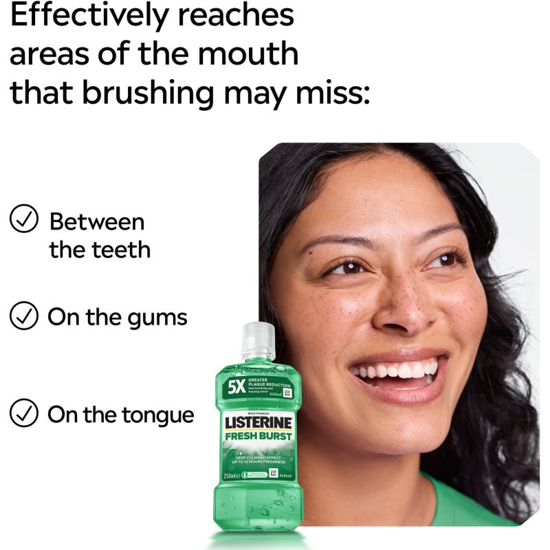 Listerine Fresh Burst ústní voda proti zubnímu plaku 250 ml (obrázek 6)