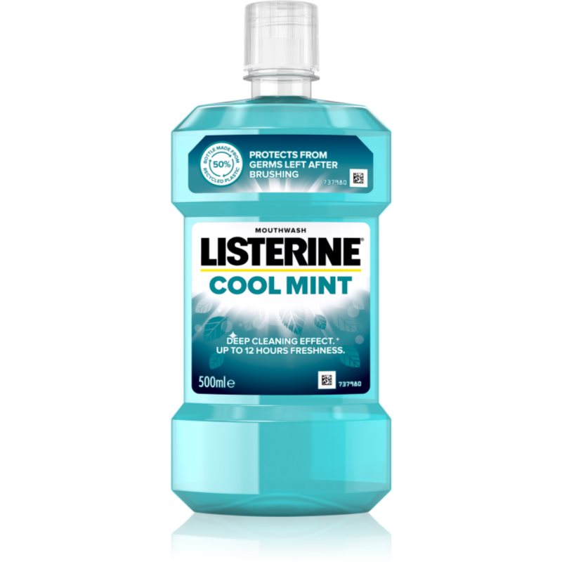 Listerine Cool Mint рідина для полоскання  рота для свіжого подиху 500 мл