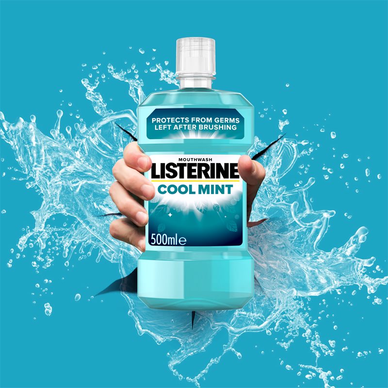 Listerine Cool Mint Mouthwash For Fresh Breath 500 Ml