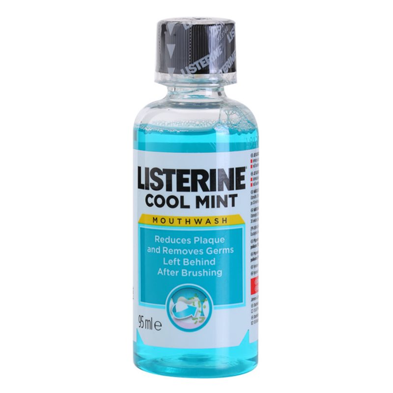 Listerine Cool Mint burnos skalavimo skystis gaiviam burnos kvapui užtikrinti 95 ml