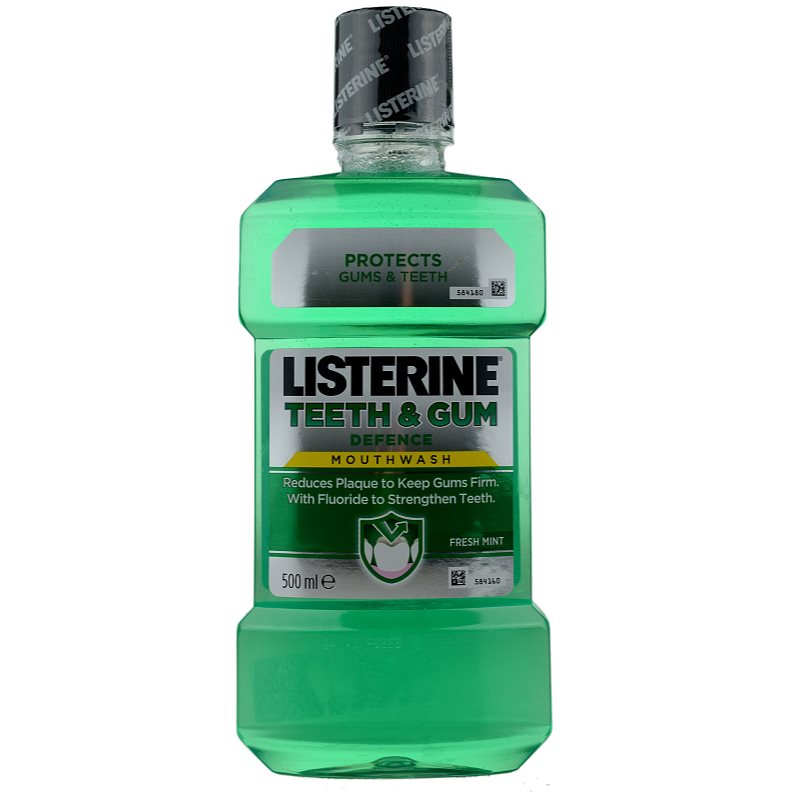 

Listerine Teeth & Gum Defence рідина для полоскання рота для здорових ясен проти карієсу присмак Fresh Mint