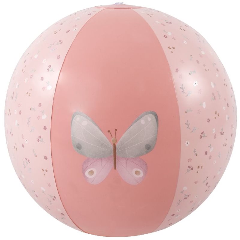 E-shop Little Dutch Beach Ball Pink Flowers nafukovací míč 1 ks