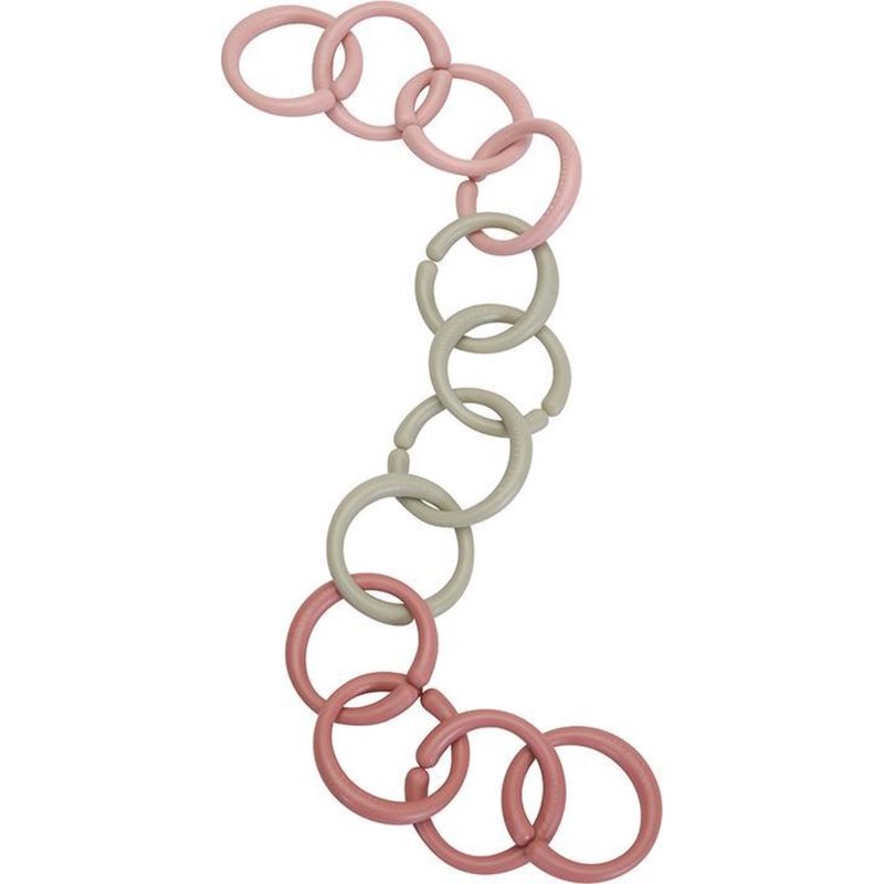 Little Dutch Fairy Garden Little Loops Toy Rings sada kroužků pro děti od narození 0 m+ Pink 12 ks
