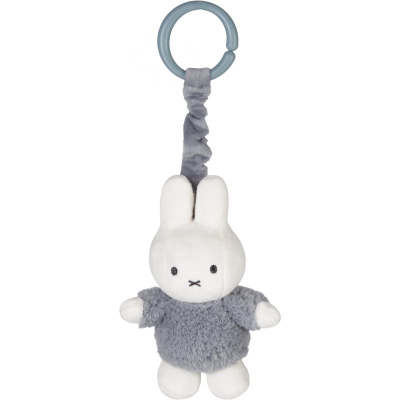 E-shop Little Dutch Hanging Toy Miffy Fluffy Blue kontrastní závěsná hračka 1 ks