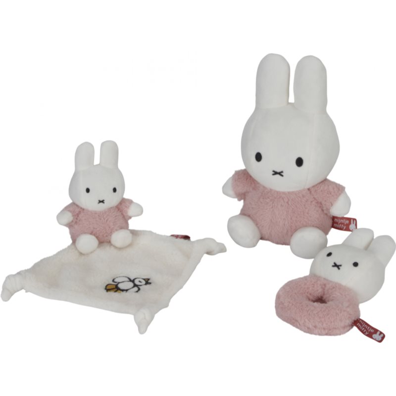 Little Dutch Miffy Fluffy Pink darčeková sada (pre bábätká)