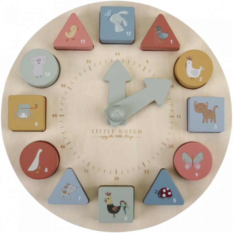 Little Dutch Puzzle clock žaislas iš medienos 1 vnt.