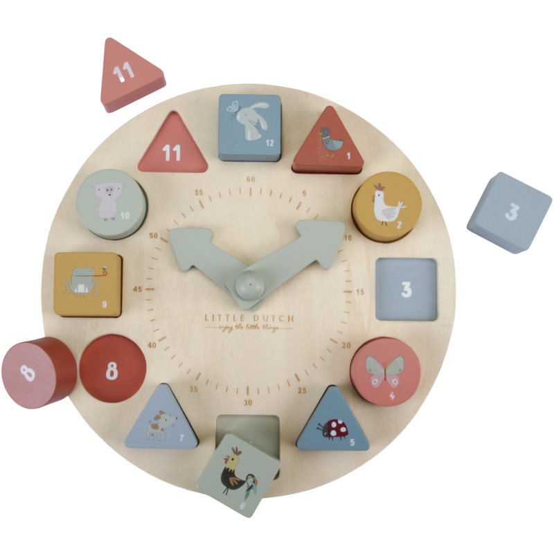 Thumbnail - Little Dutch Puzzle clock Spielzeug aus Holz 2 y+ 1 St.