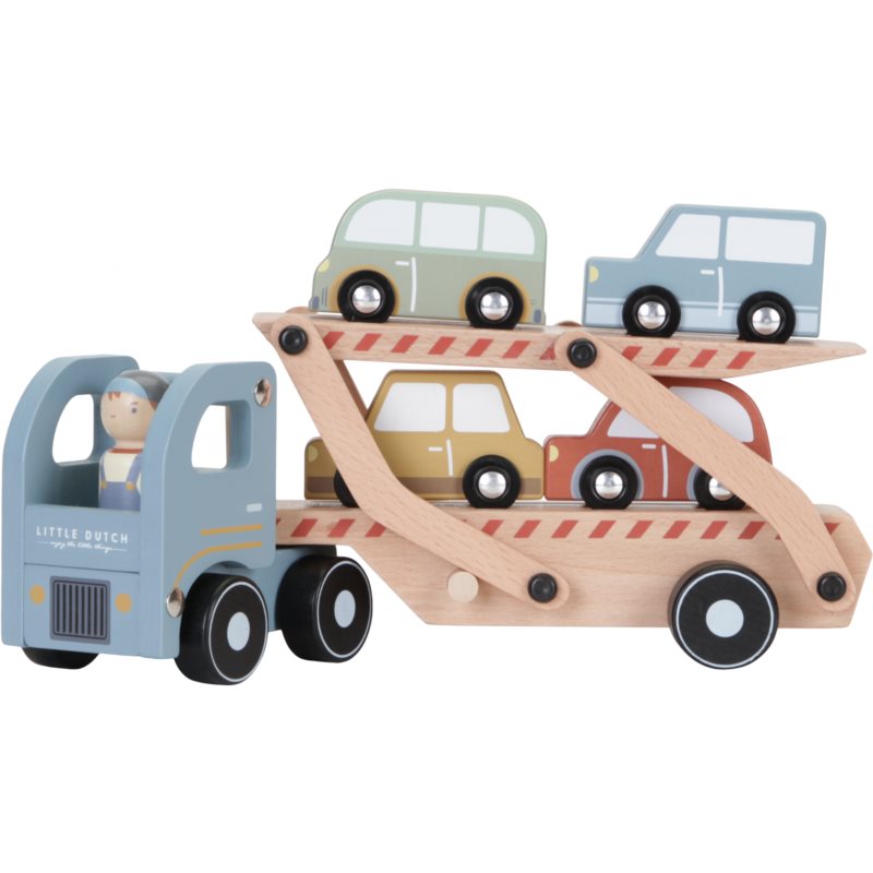 Little Dutch Truck and Cars hračka z dreva 18 m  5 ks