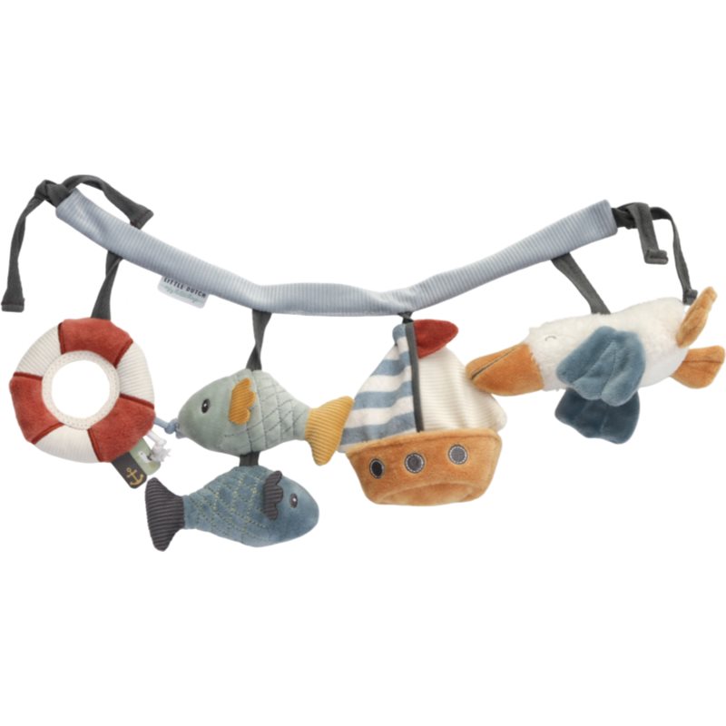 E-shop Little Dutch Stroller Toy Chain Sailors Bay kontrastní závěsná hračka Sailors Bay 1 ks