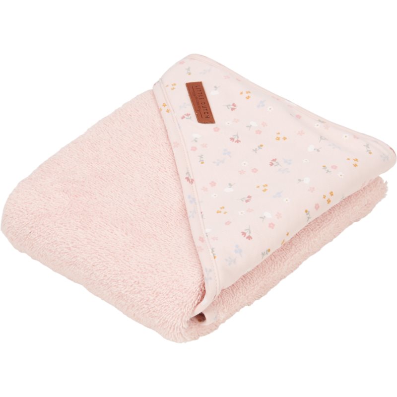 Little Dutch Hooded Towel Flowers банний рушник з капюшоном 75x75 см