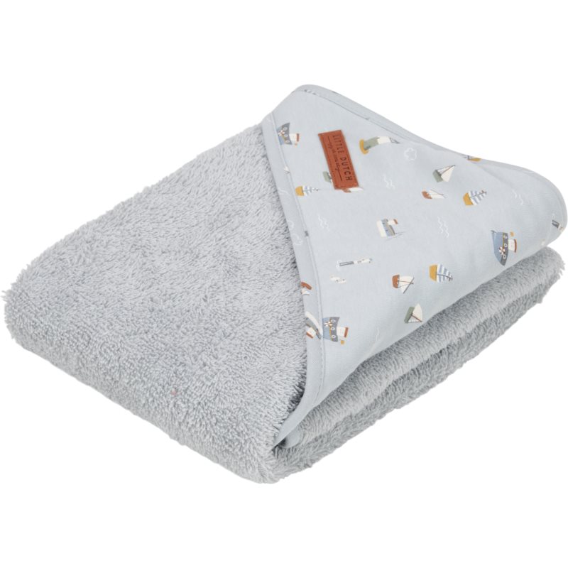 E-shop Little Dutch Hooded Towel Sailors Bay osuška s kapucí Blue 75x75 cm