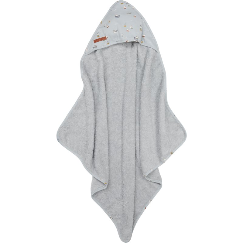 Little Dutch Hooded Towel Sailors Bay банний рушник з капюшоном Blue 75x75 см