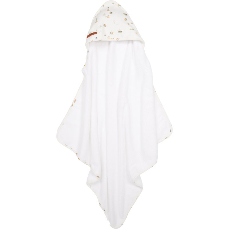 Little Dutch Hooded Towel Sailors Bay банний рушник з капюшоном White 75x75 см