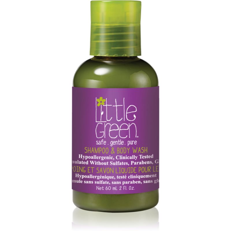 Little Green Kids šampūnas ir dušo želė „du viename“ vaikams 60 ml
