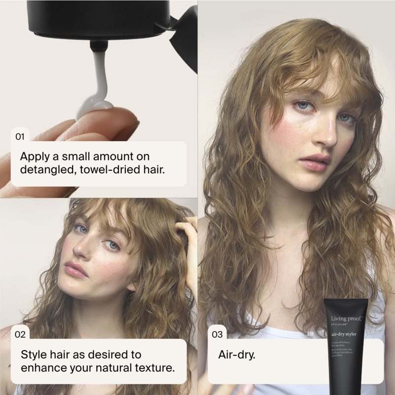 Living Proof Air-Dry Styler stylingový krém proti krepatění 148 ml (obrázek 3)