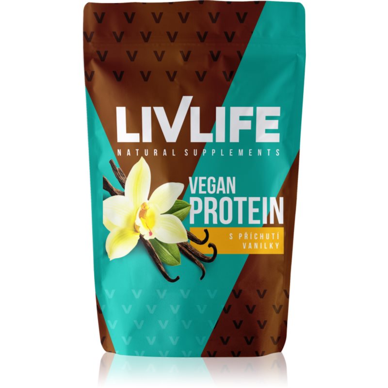 Livlife Vegan protein s příchutí vanilky 245 g koupíte na Notino.cz