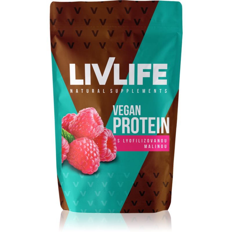 Livlife Vegan Protein s lyofilizovanou malinou 490 g koupíte na Notino.cz