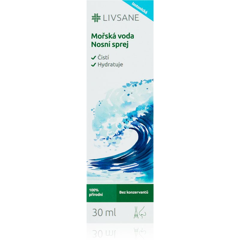 LIVSANE Izotonická morská voda nosný sprej s hydratačným účinkom 30 ml