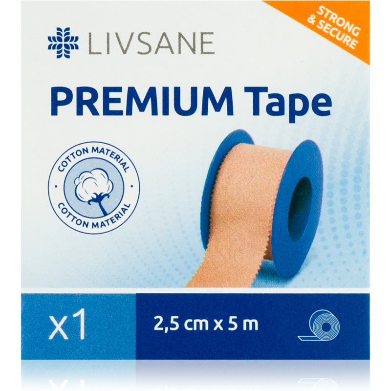 LIVSANE Tejpovacia páska premium 2.5cm x 5m fixačná tejpovacia páska 5 m