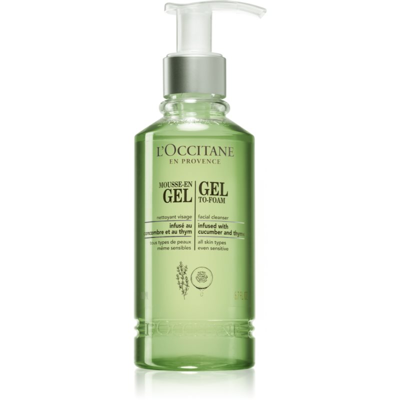 L’Occitane Gel To-Foam Gel zum Reinigen und Abschminken 200 ml