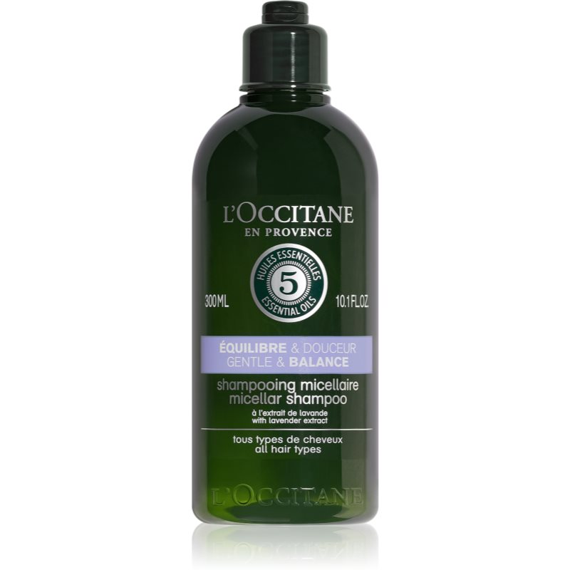 L’Occitane Aromachologie jemný micelární šampon pro všechny typy vlasů 300 ml