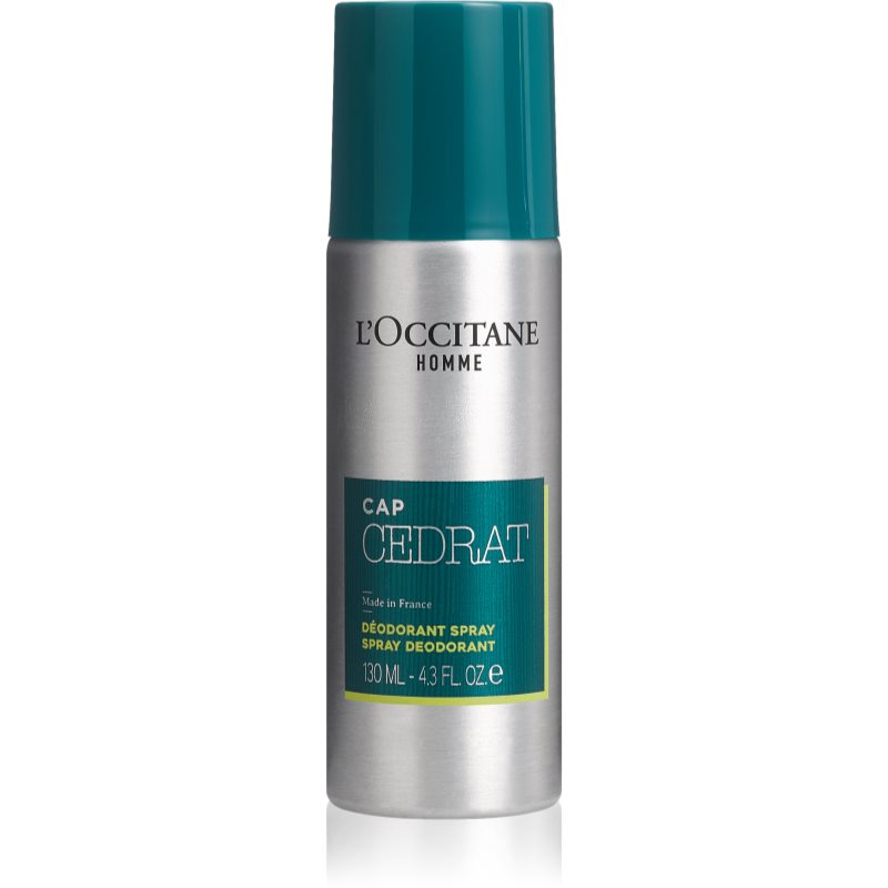 L’Occitane Men Cedrat Aluminium-free Deodorant Spray For Men 130 Ml