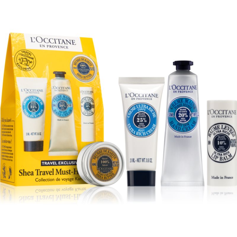 

L’Occitane Shea Travel Must-Have Set дорожній набір (для тіла та обличчя)