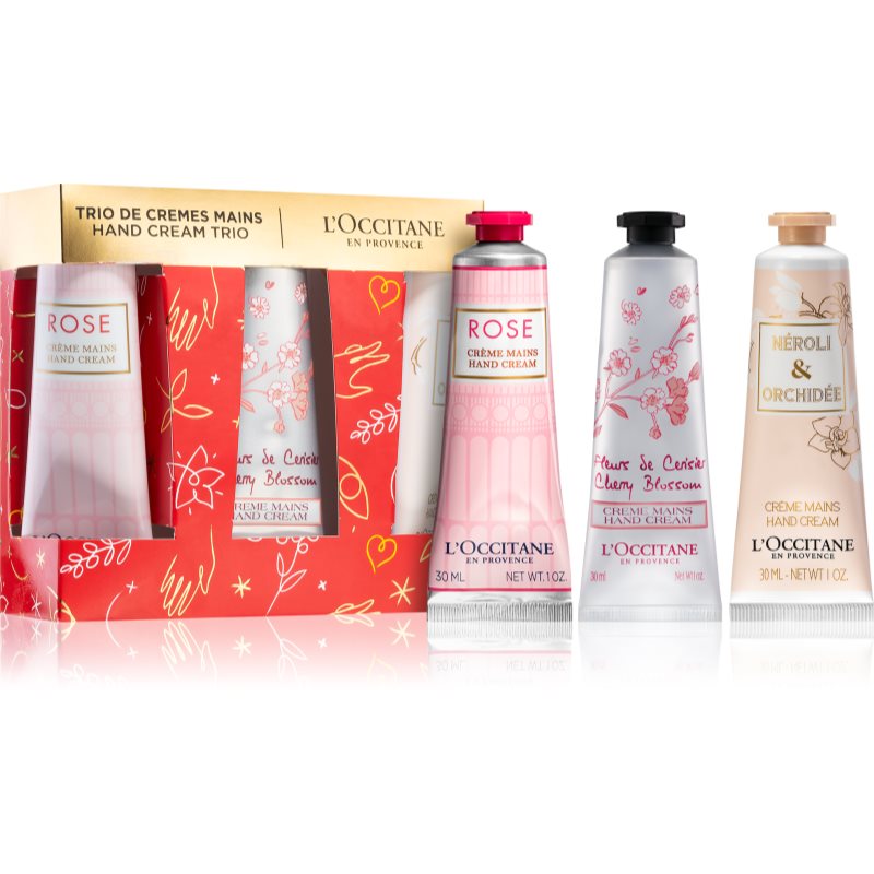 

L’Occitane Hand Cream Trio подарунковий набір (для рук та нігтів)