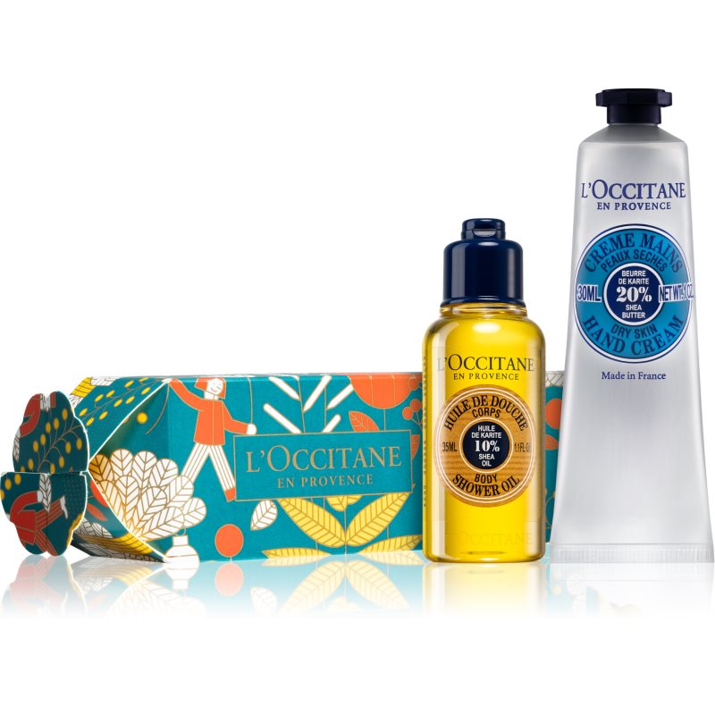 

L’Occitane Cracker Shea Set різдвяне печиво (для тіла та рук)