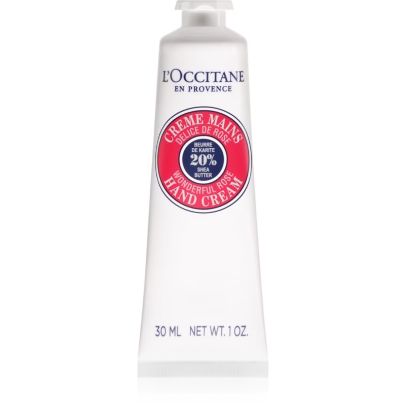 L’Occitane Shea Butter Wonderful Rose Hand Cream krém na ruky s vôňou ruží 30 ml