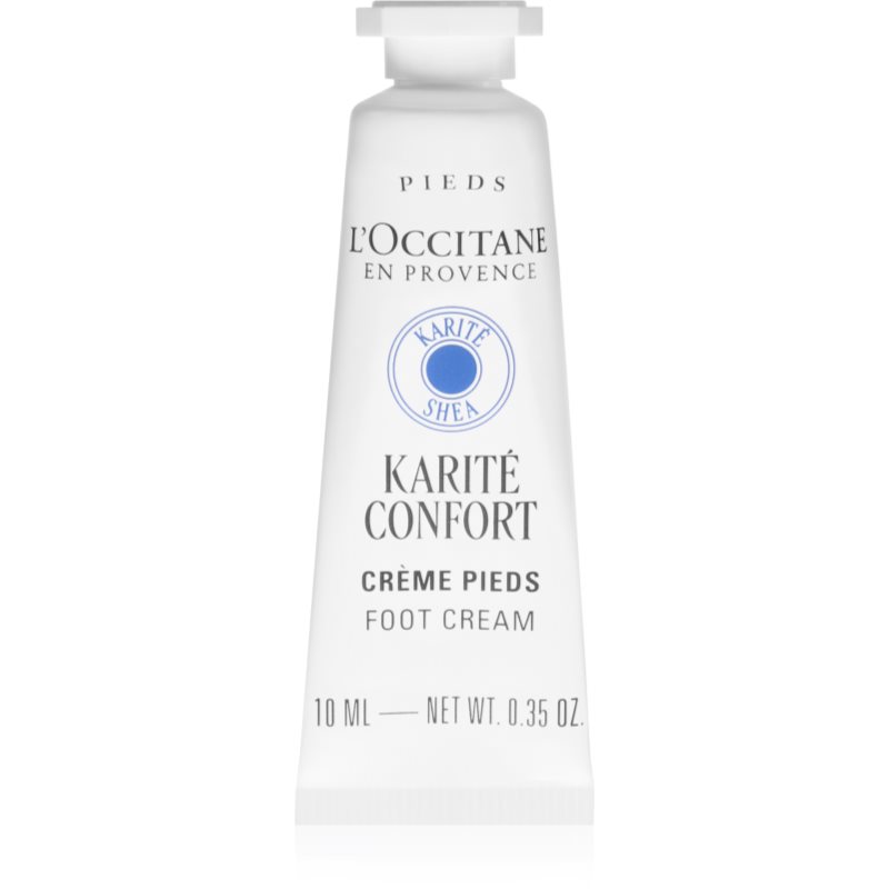 L’Occitane Shea Butter Comfort Foot Cream Intensivcreme für die Beine 10 ml