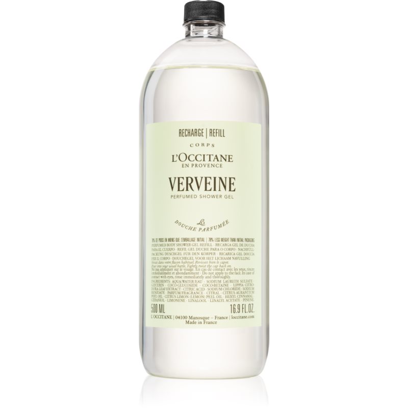 L’occitane Verveine Perfumed Shower Gel Shower Gel Refill 500 Ml