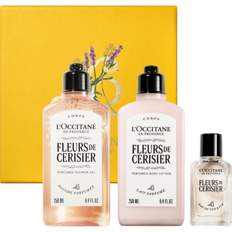 L’Occitane Fleurs de Cerisier Body Set darčeková sada pre ženy