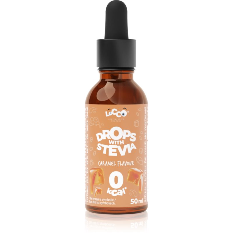 Locco Drops with Stevia 0 kcal gocce aroma Caramel 50 ml